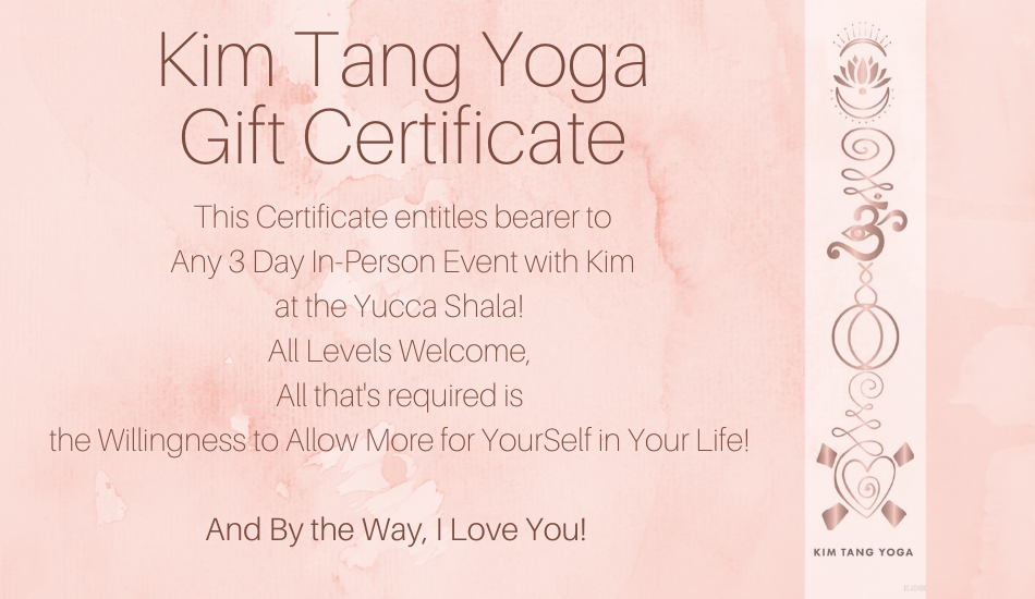 Kim Tang Yoga Gift Card