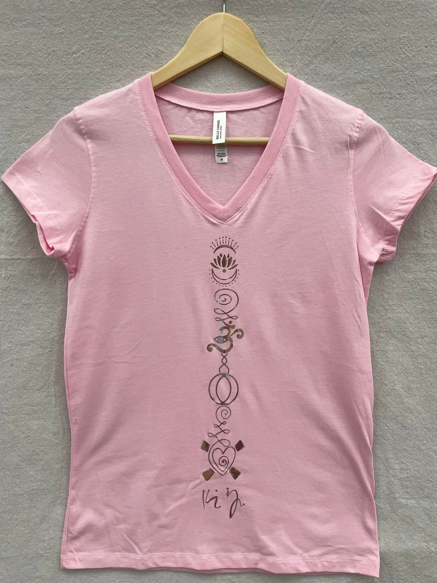 Women's V-neck, Cap Sleeve Tee