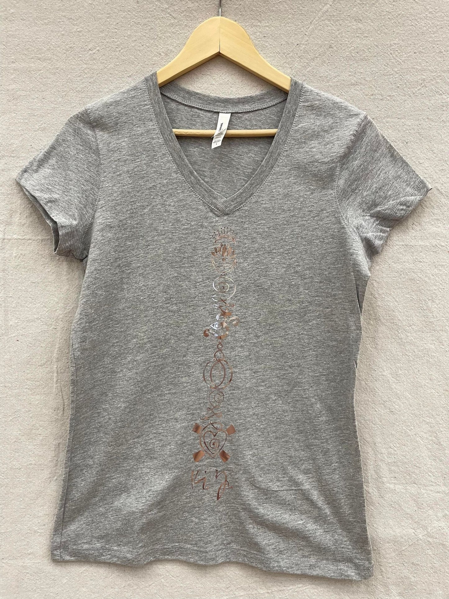 Women's V-neck, Cap Sleeve Tee