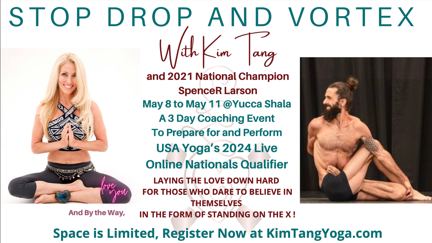Stop Drop and Vortex 3 Day In-Person Coaching Event for USA Yoga Spring Virtual Qualifiers 2024