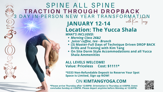 SPINE ALL SPINE - TRACTION THROUGH DROP BACK: A 3 DAY IN PERSON NEW YEAR TRANSFORMATION